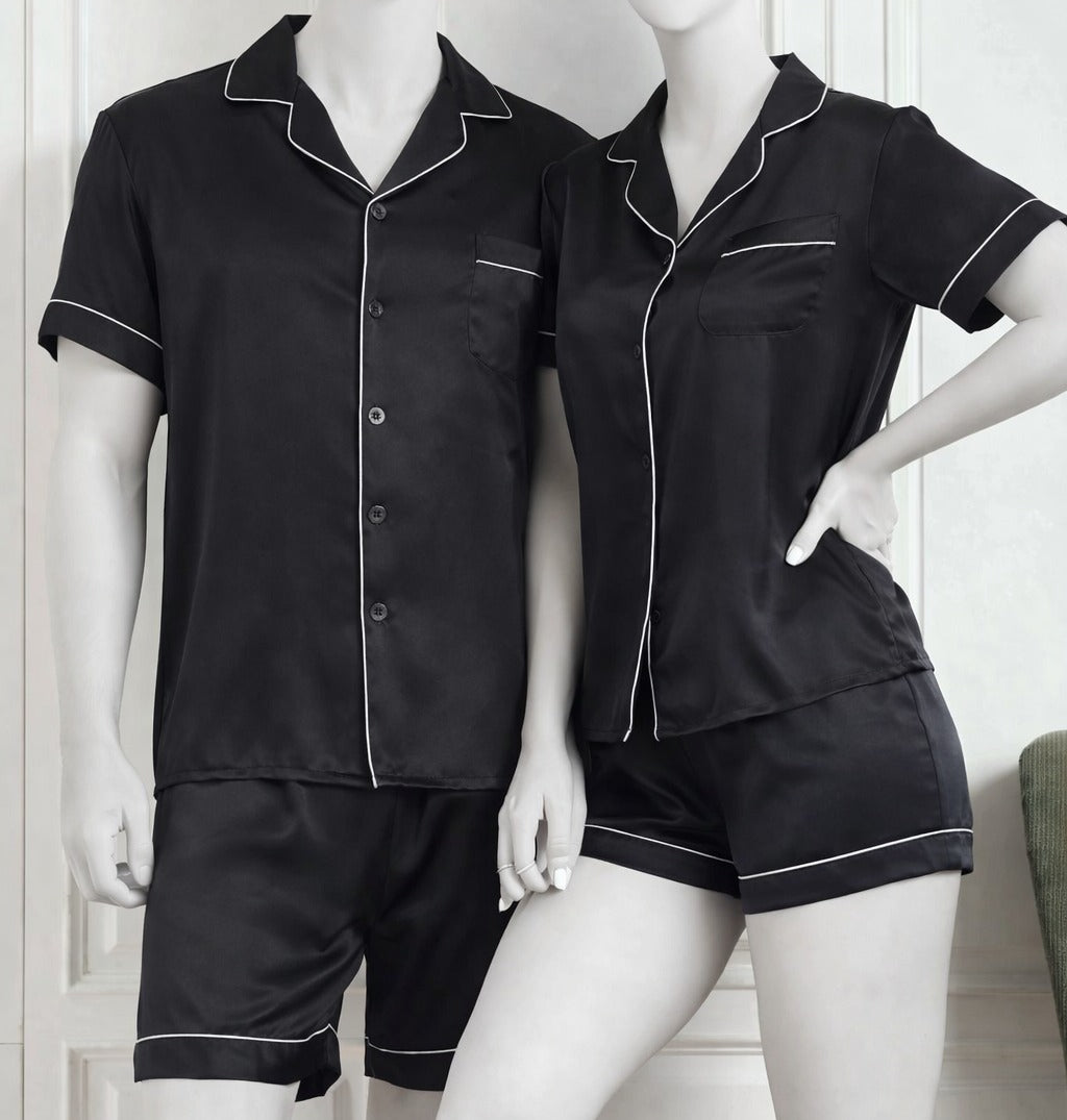 couple silk pajama set
