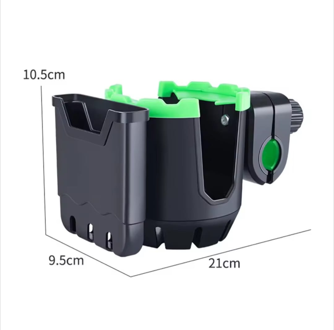 2-In-1 Universal Cup Phone Drinks Holder Bicycle Adjustable Cell Phone Holder Water Bottle Multifunctional Universal Cup Holder