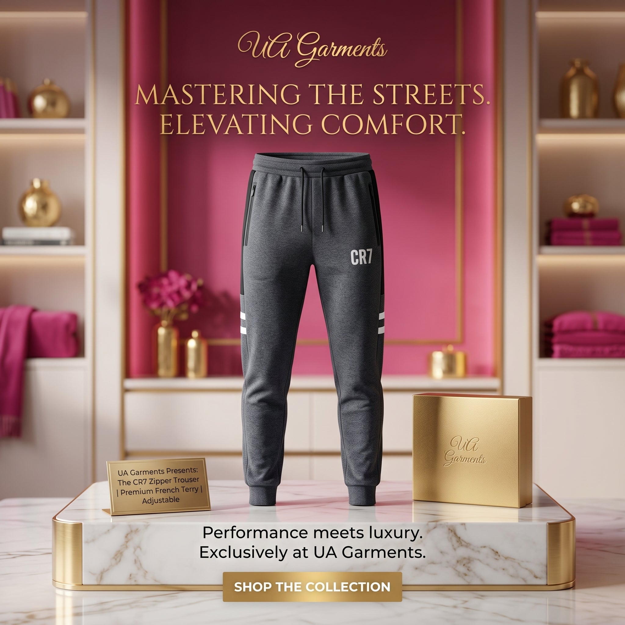 CR7 Zipper Jogger Trouser