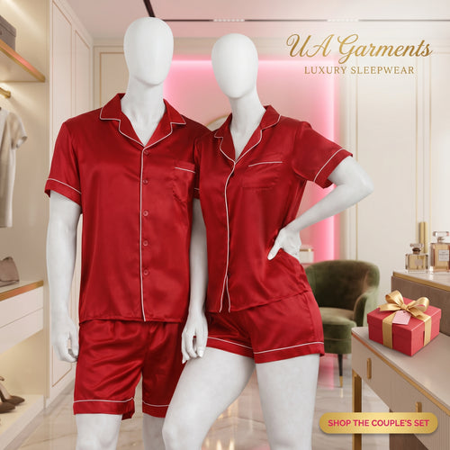 couple silk pajama set