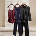 Luxury Couple Satin Nightwear (4 Pcs)