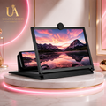 Mobile Screen Magnifier – HD 3D Video Amplifier & Foldable Smartphone Stand | Eye Protection Theater Experience for Movies and Gaming - 12 inches | Random Color